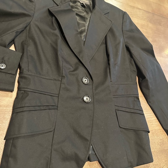 BANANA REPUBLIC Black Peplum Blazer Size 8 - Picture 1 of 7